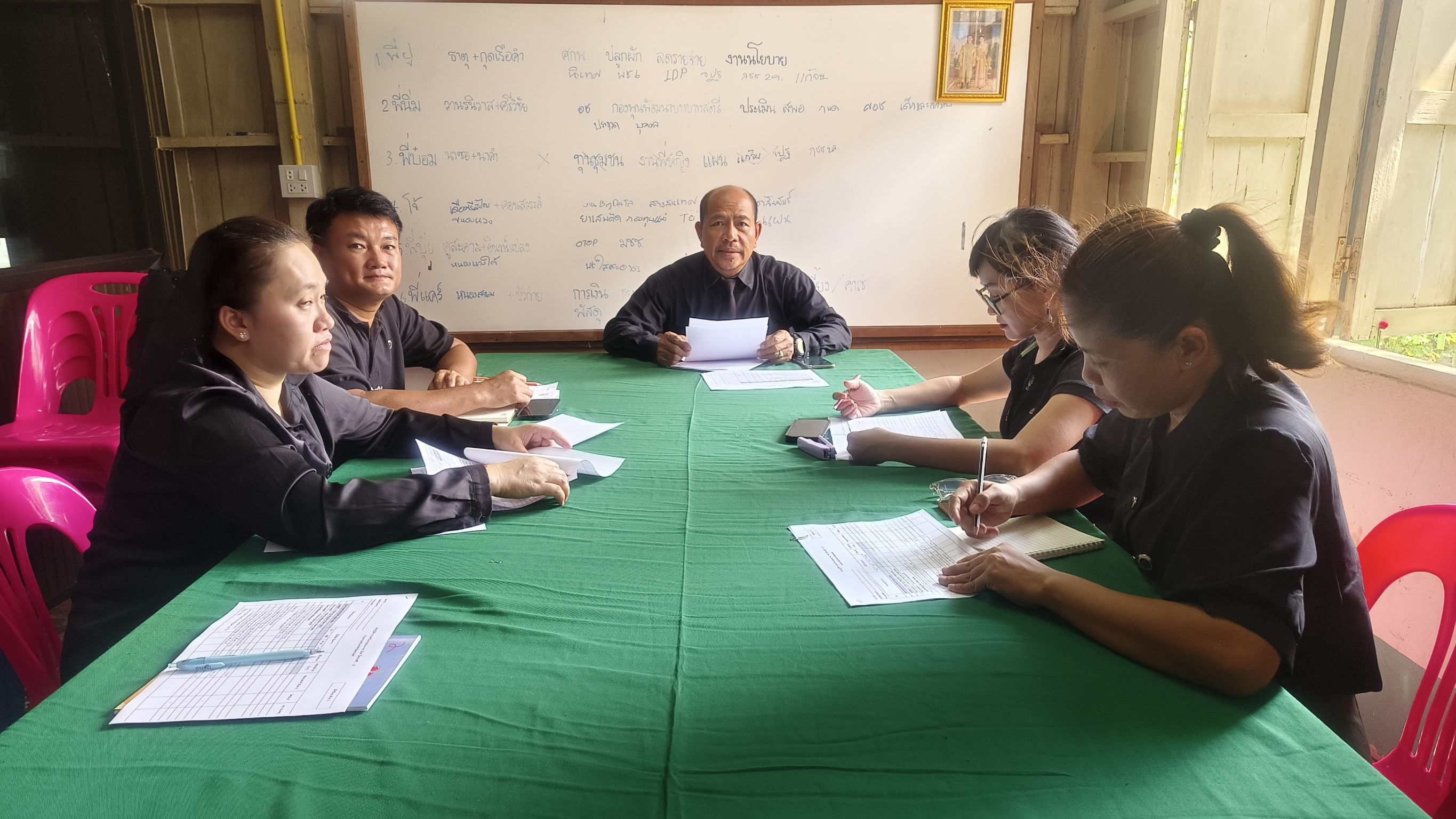 สพอ.วานรนิวาส ประชุมติดตามงาน ประจำสัปดาห์