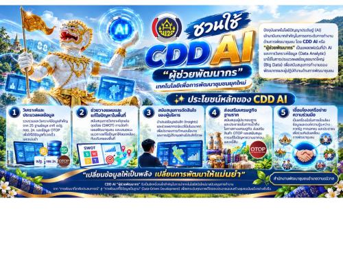 📢พช.วานรนิวาส ประชาสัมพันธ์ ชวนใช้ “CDD AI” 🤖